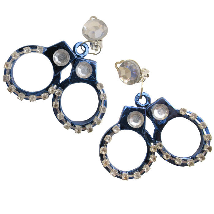 Ohrringe Handschellen als Clip, 1 Paar