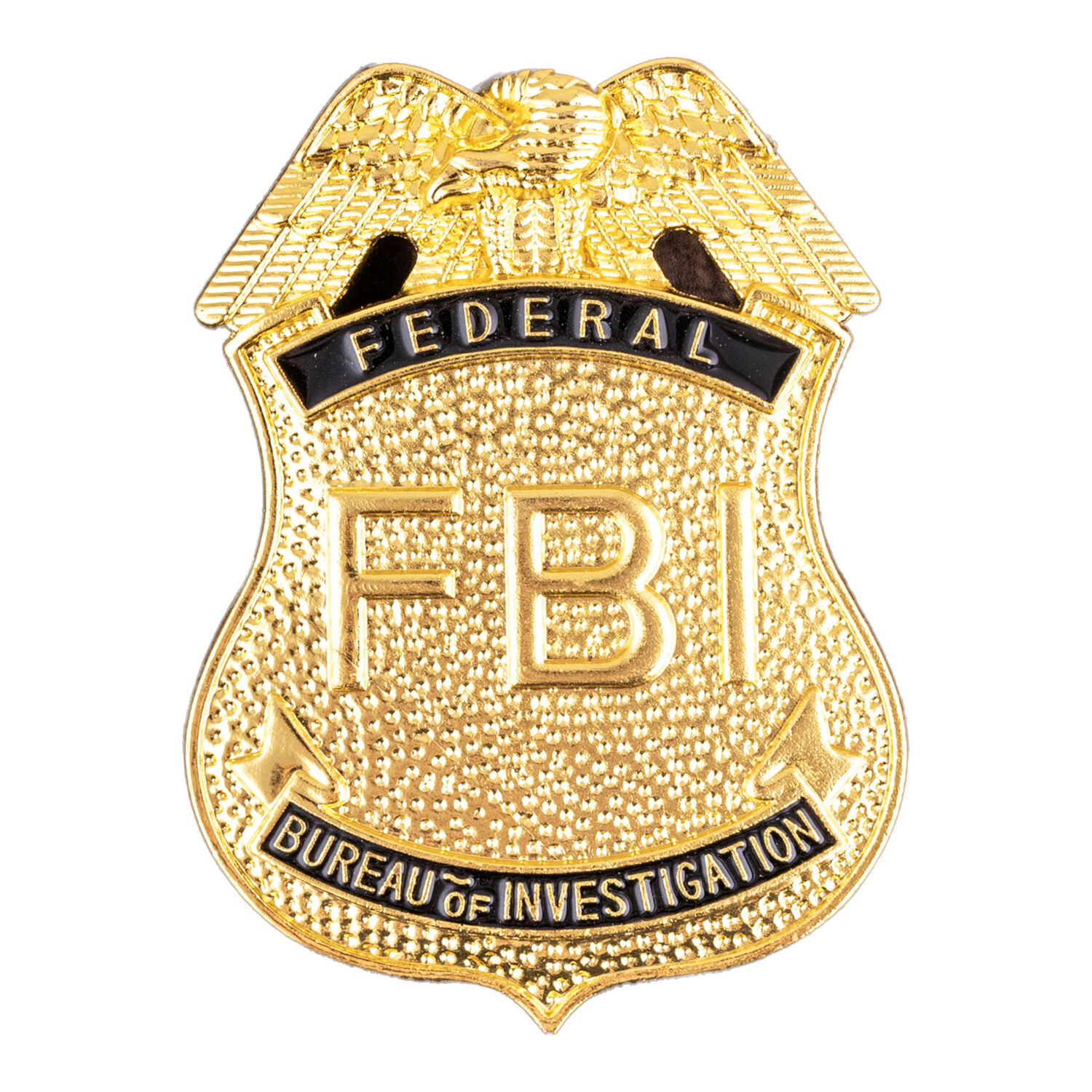 NEU FBI-Abzeichen aus Metall zum Anstecken, Gold-Optik
