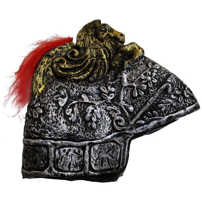 SALE Helm Rmer mit rotem Federbusch Bild 2