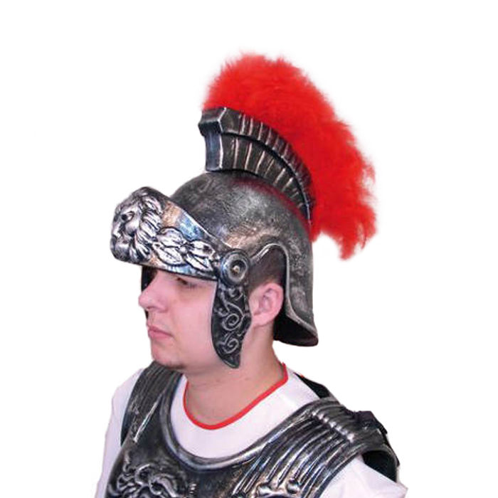 Helm Römer mit Federbusch, Hartplastik