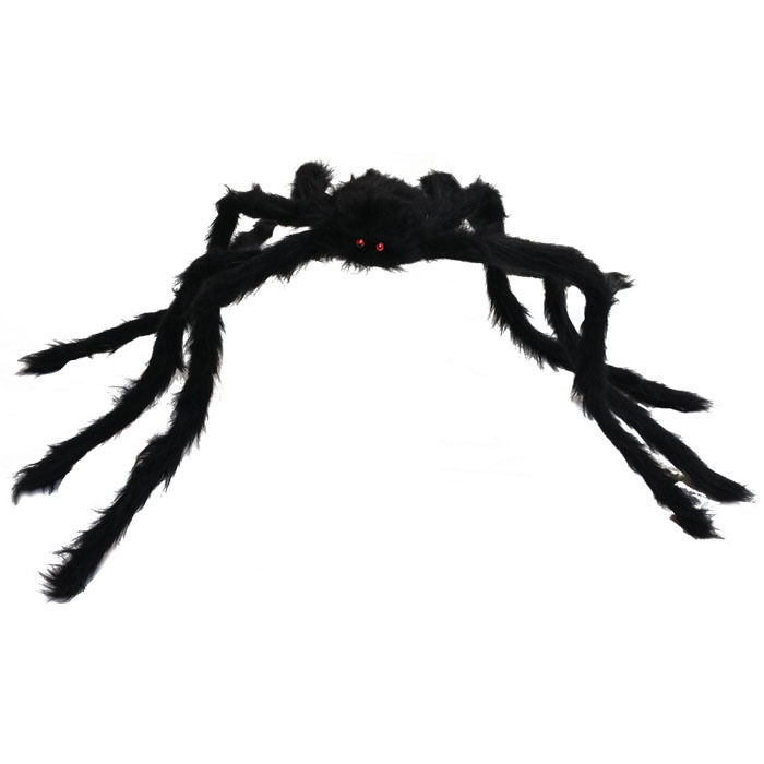 Spinne mit Plsch, schwarz,  70 cm