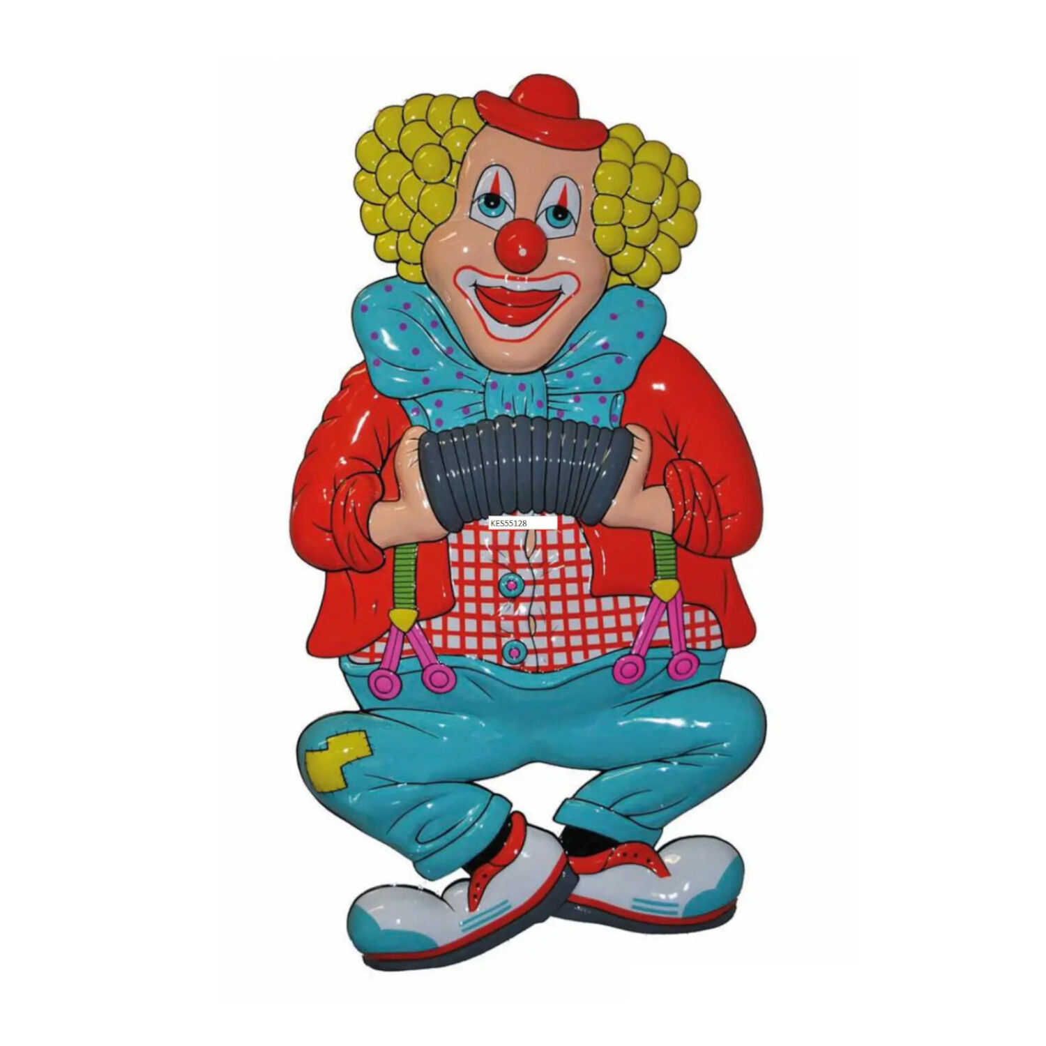 NEU Wand-Deko Clown, Akkordeon, 1 Stk. Ca. 47cm