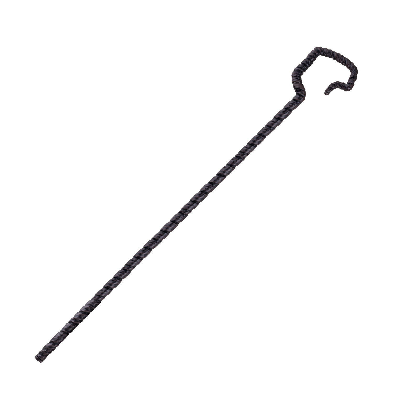 NEU Hirtenstab, gedreht, schwarz-braun, 150cm, zerlegbar