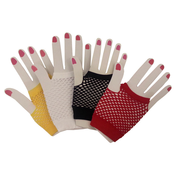 SALE Handschuhe fingerlos, genetzt, sortiert, 1 Paar