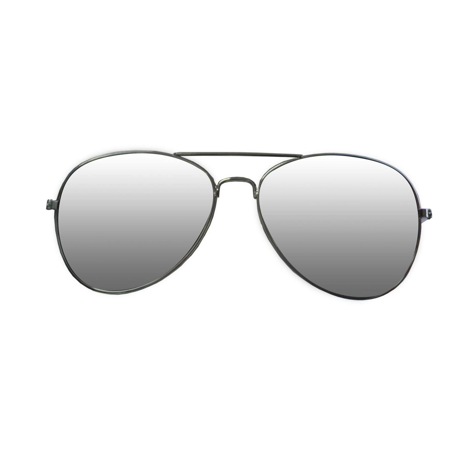 NEU Brille Polizei / Pilot, silber verspiegelt