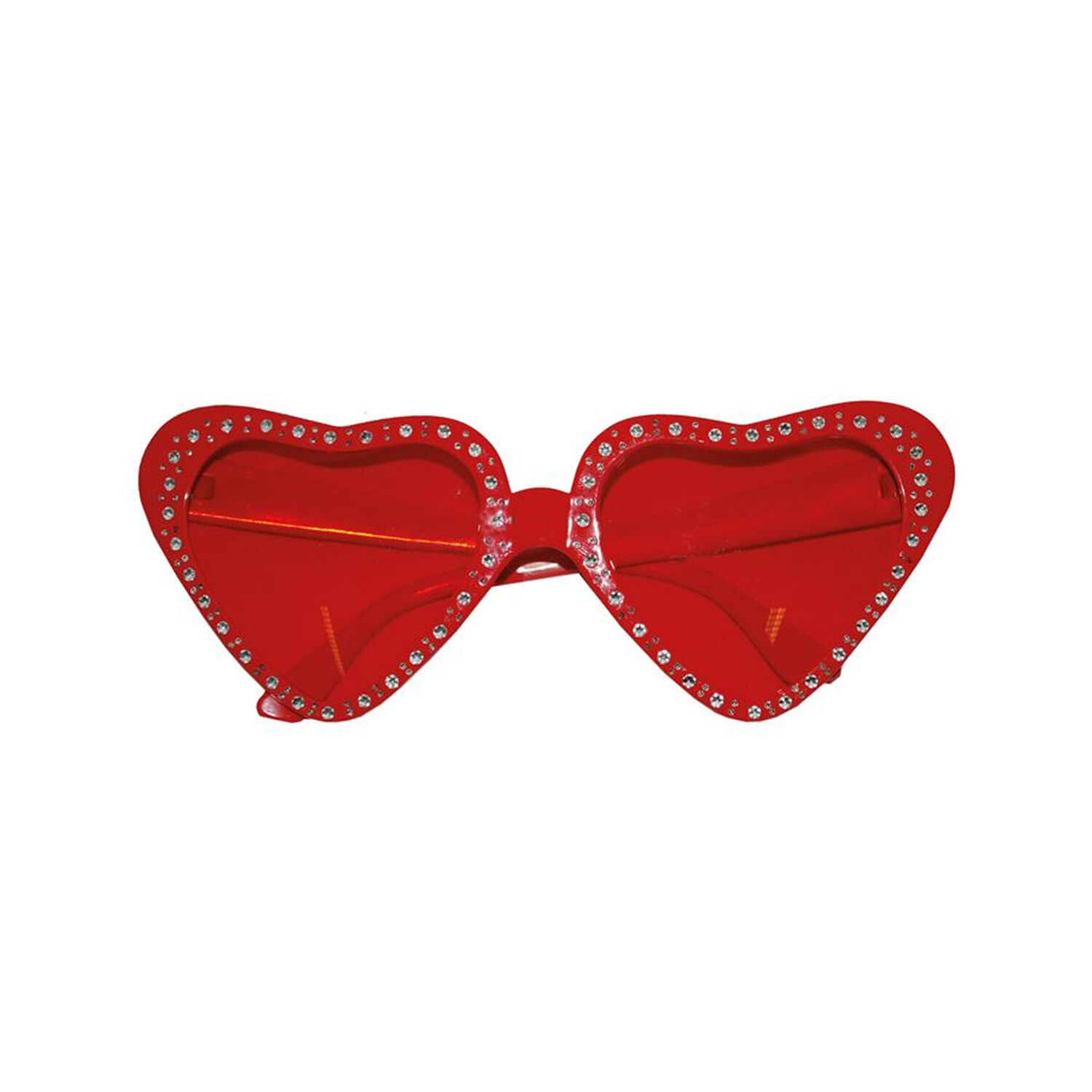 NEU Brille mit Herzgläsern und Brillies, rot