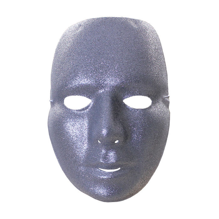 SALE Maske Glitter Face, gold oder silber sortiert Bild 2