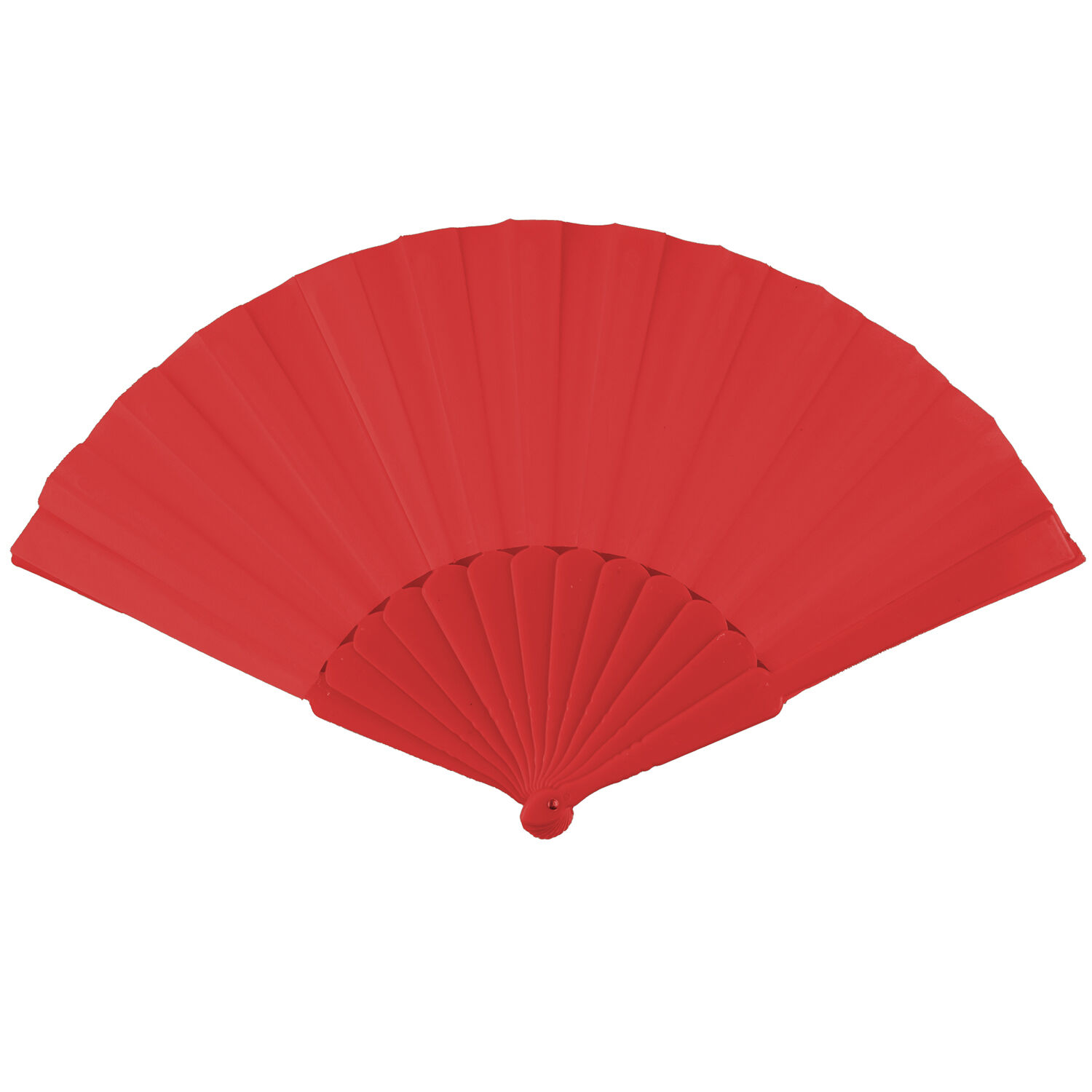 NEU Handfcher unifarben, 23cm, rot