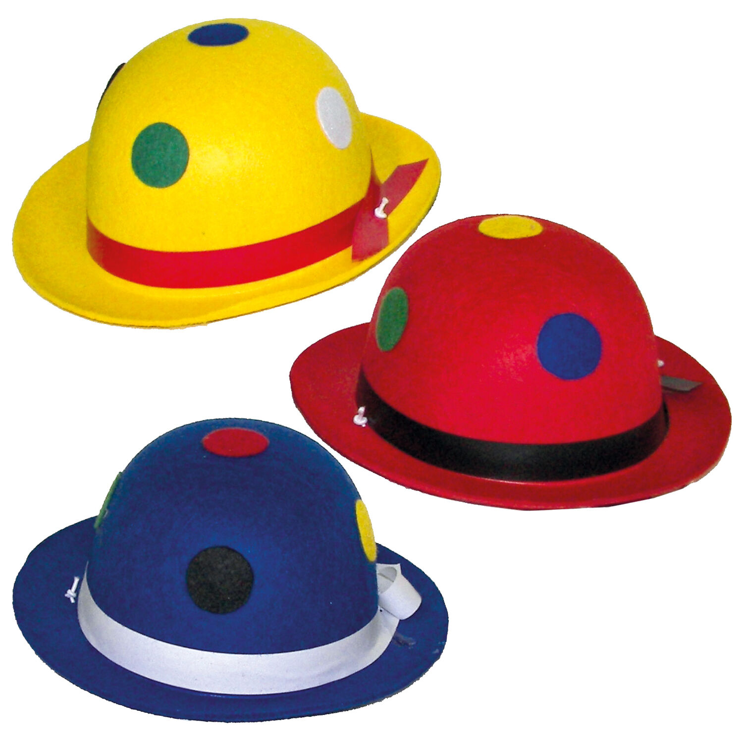 NEU Mini-Hut Melone, gepunktet, 1 Stück, gelb oder blau oder rot