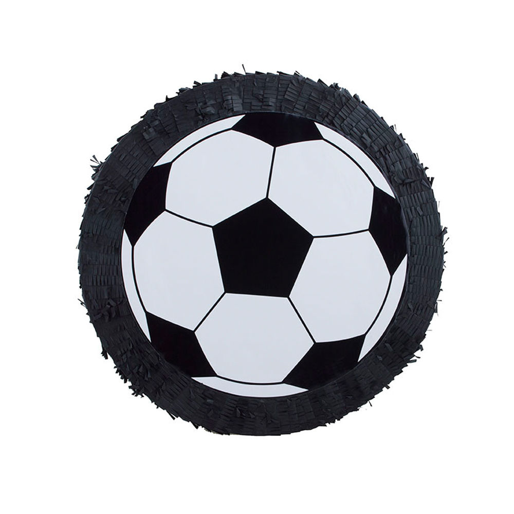 SALE Piñata / Pinata Fußball, flach, schwarz-weiß, ca. 50cm