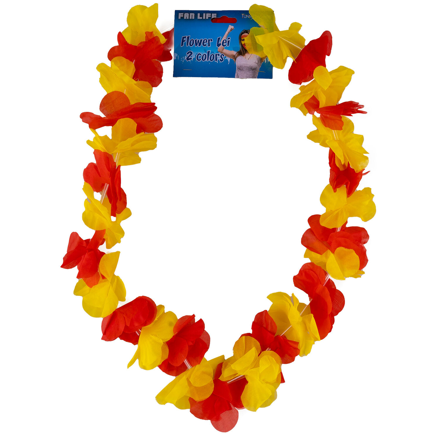 NEU Hula-Kette Spanien, rot-gelb