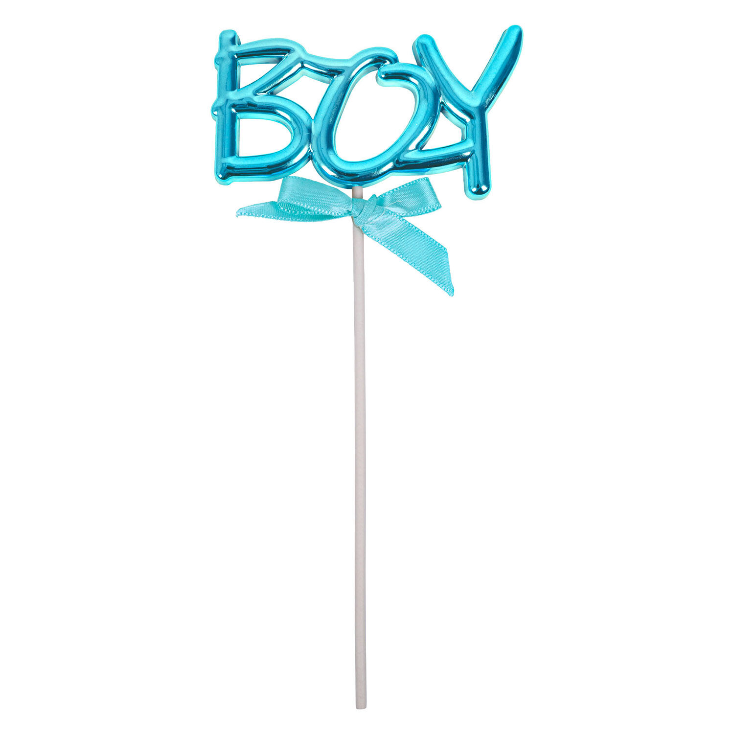NEU Cake-Topper Boy, blau, ca. 9cm mit 17cm Stbchen