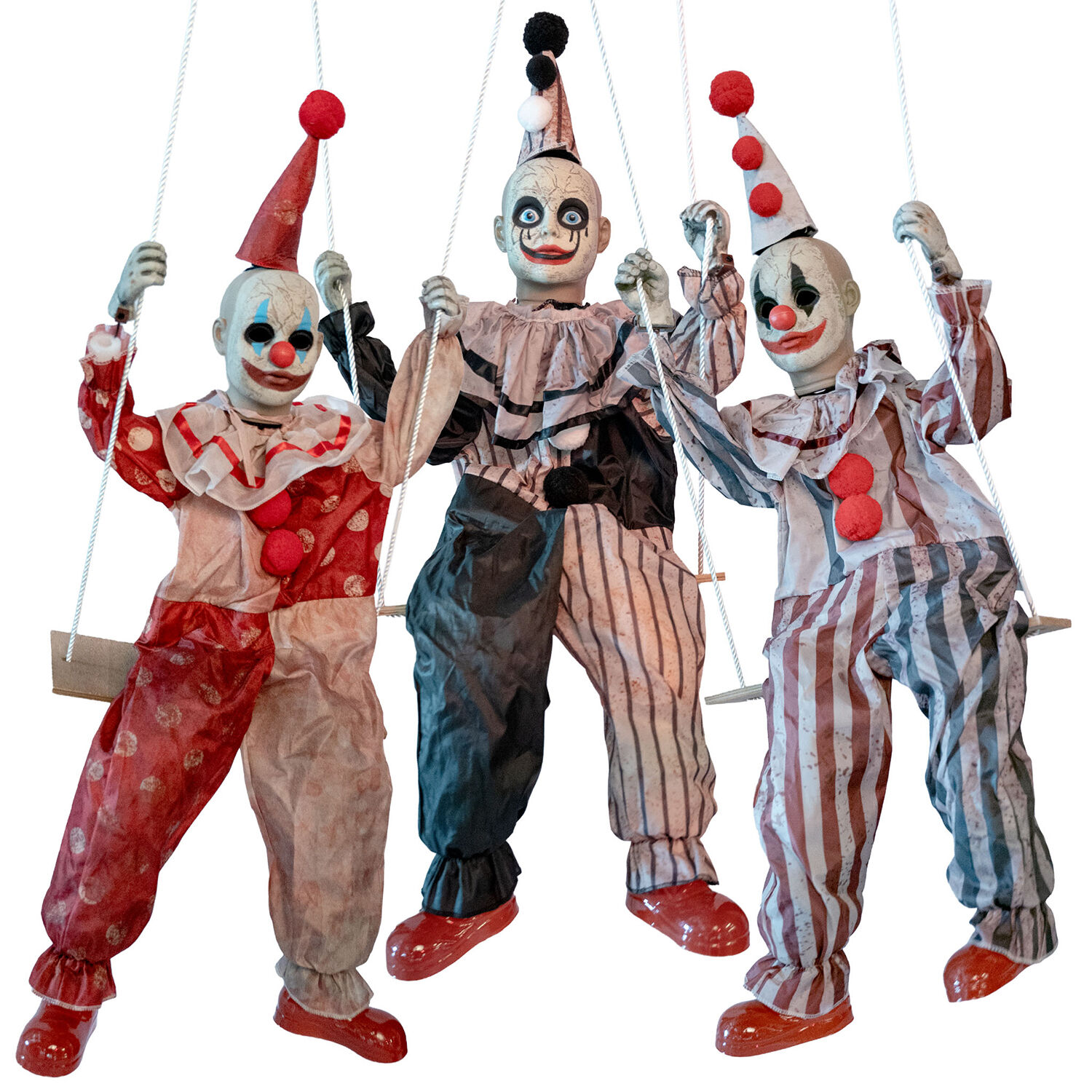 Dekofigur Karussell mit 3 Clowns, Animatronik mit Bewegung und Sound, ca. 130x130x220cm Bild 3