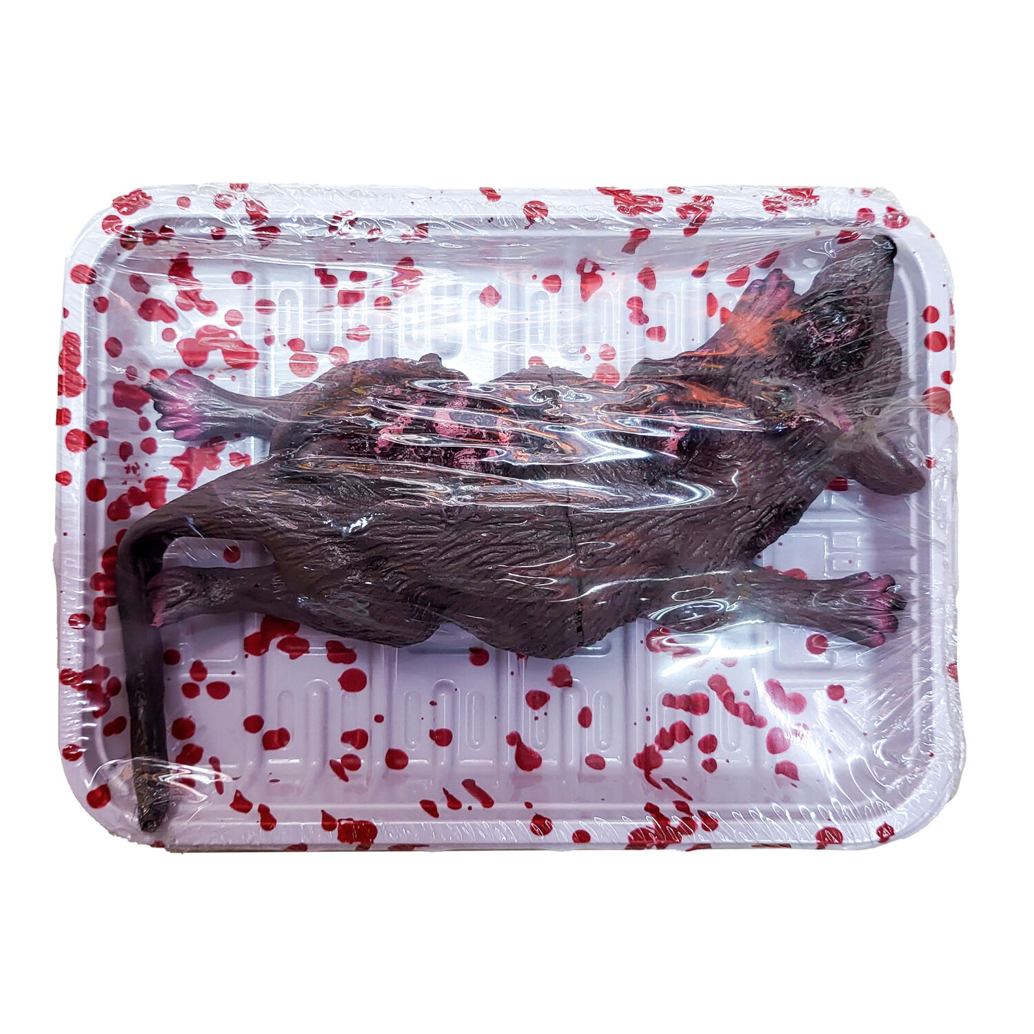 NEU Tote Ratte auf Teller, ca. 18 cm