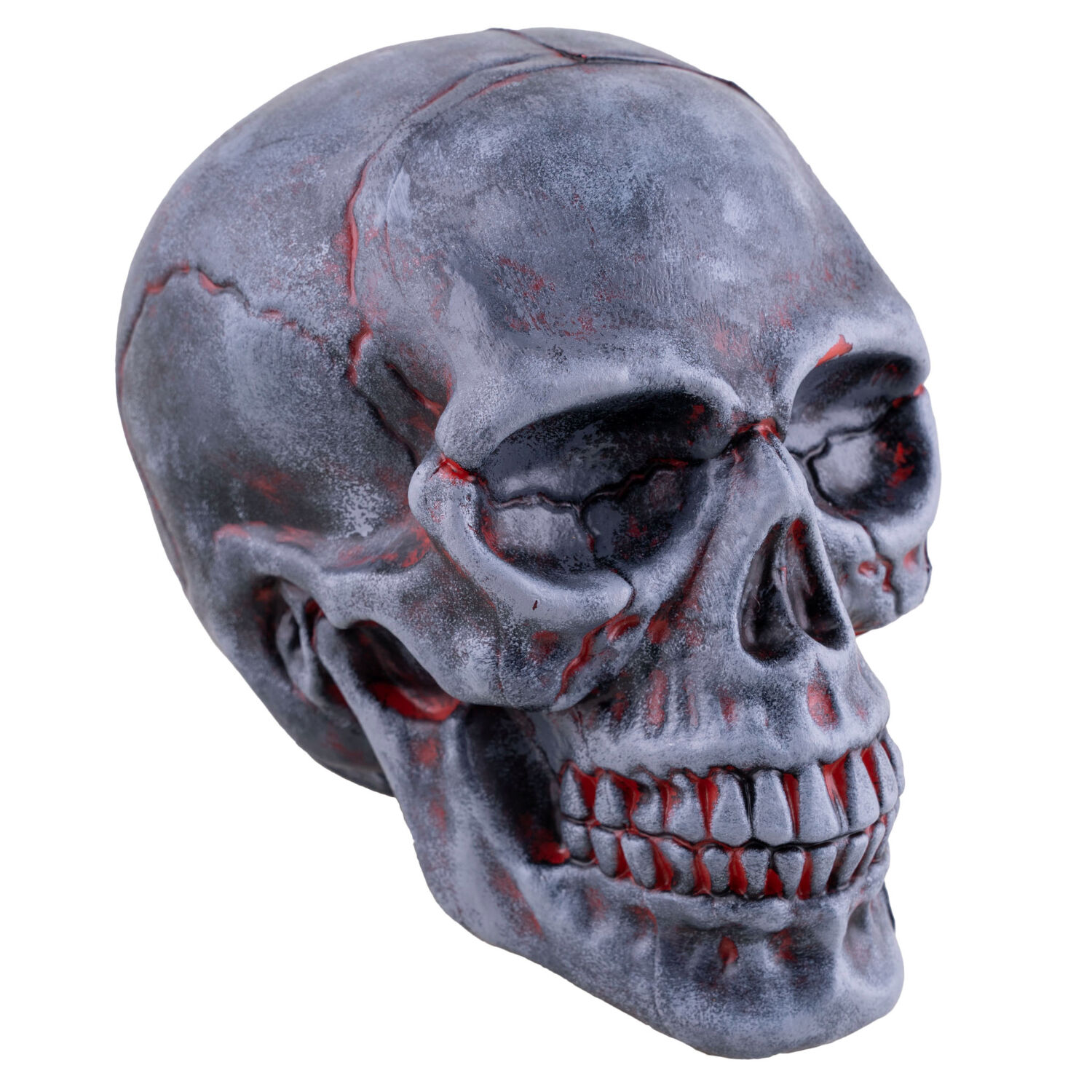 NEU Halloween-Deko Totenschdel, leuchtend, 14,5 x 20 x 16 cm