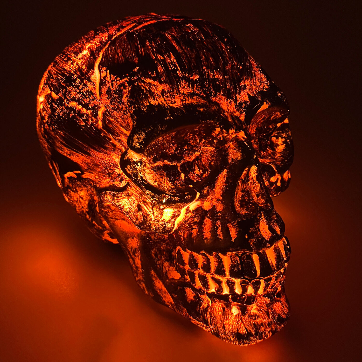 NEU Halloween-Deko Totenschdel, leuchtend, 14,5 x 20 x 16 cm Bild 3