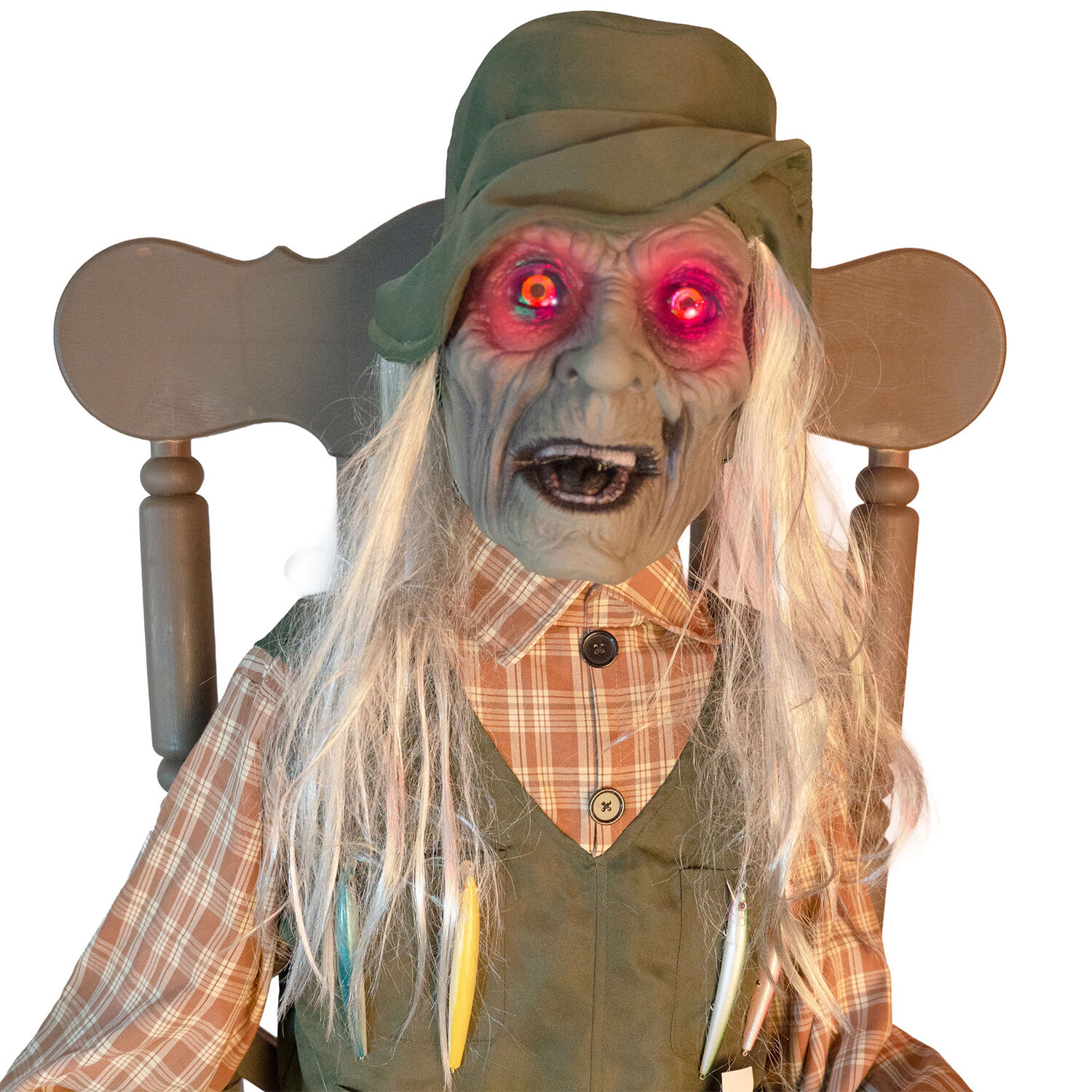 Dekofigur Rocking Fisherman, Animatronik mit Bewegung, Sound und Licht, ca. 67x95x185cm Bild 4