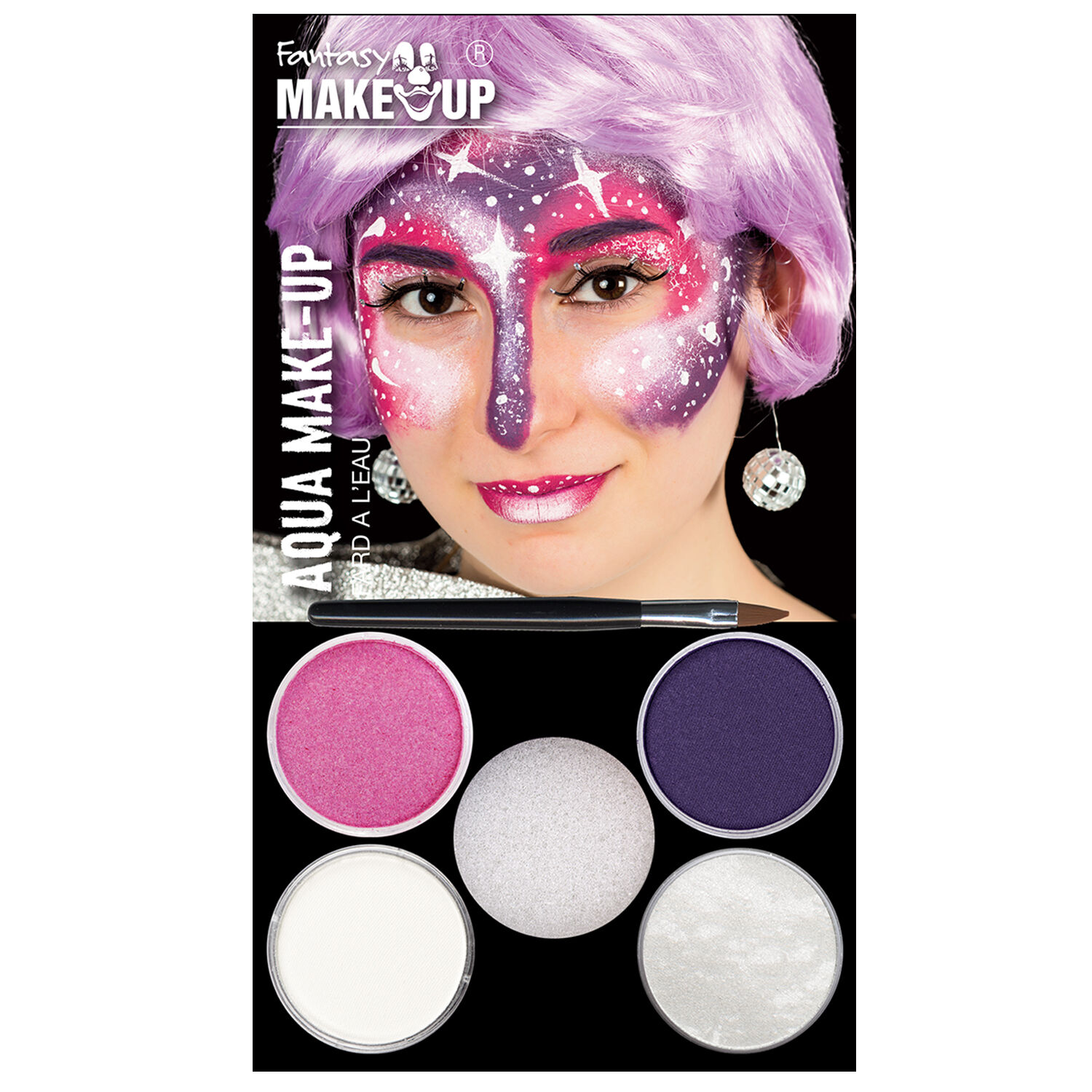 SALE Fantasy Aqua-Schmink-Set, Galaxy, Vorteilspack, 6-teilig