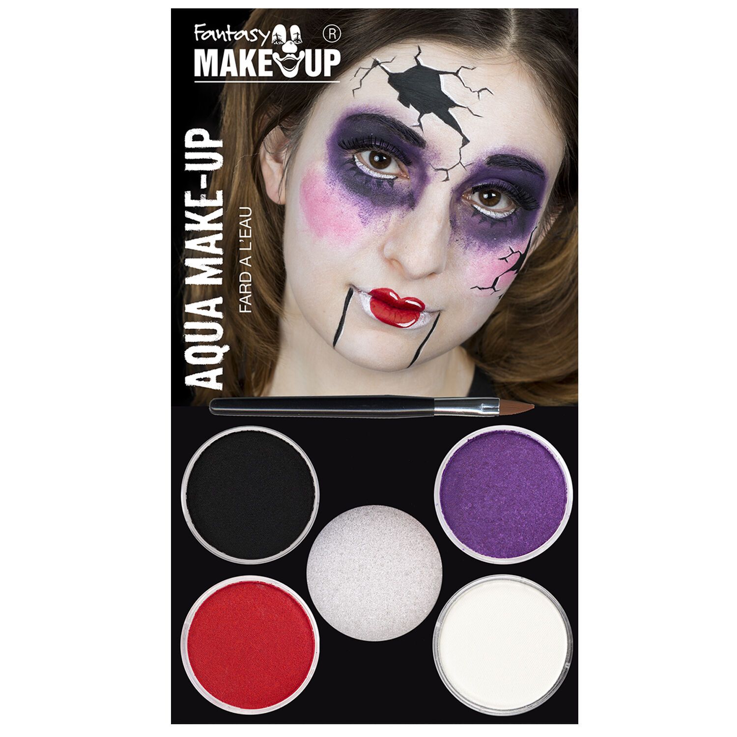 SALE Fantasy Aqua-Schmink-Set, Broken Doll, Vorteilspack, 6-teilig
