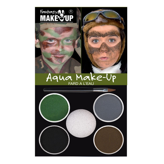 SALE Fantasy Aqua-Schmink-Set, Tarnung & Action, Vorteilspack, 6-teilig