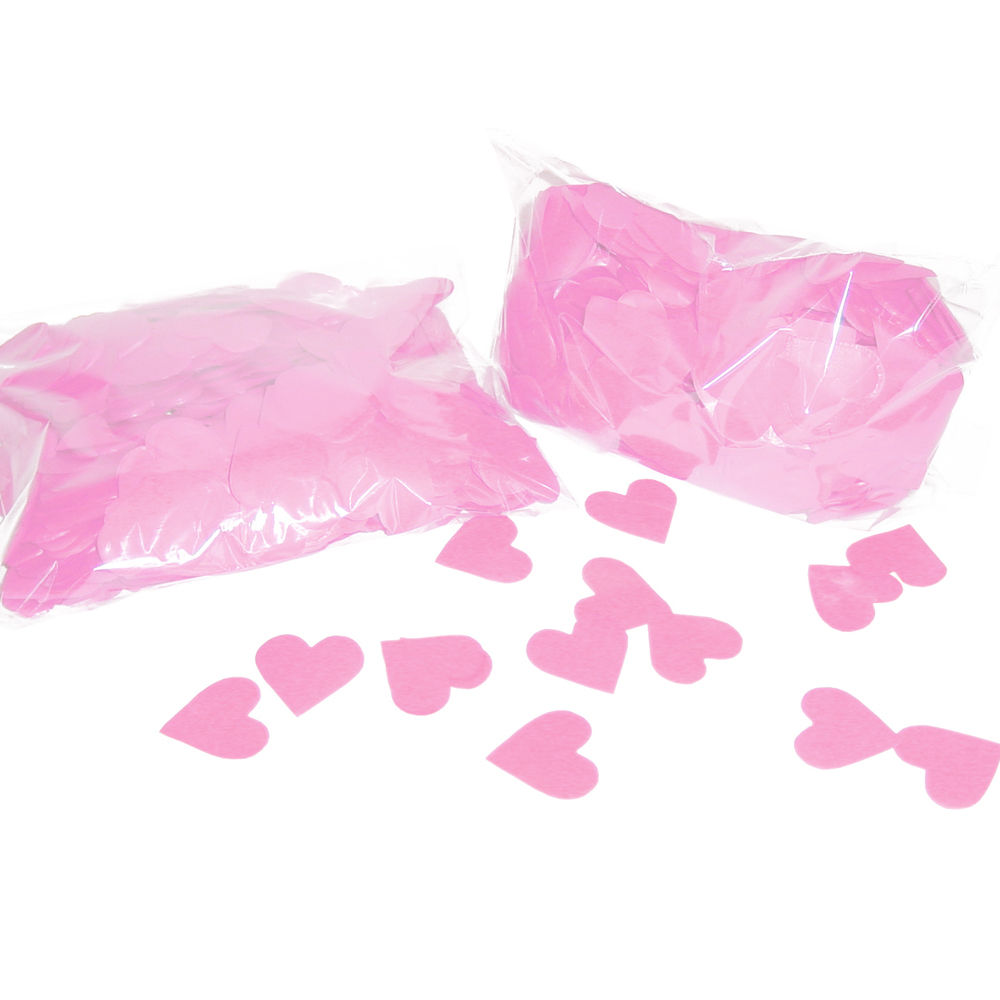 SALE Konfetti Streuteile Herzen, rosa, 250 g