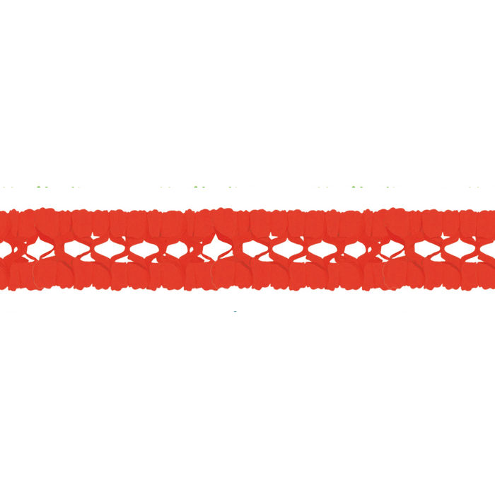 Girlande, 16cm x 16cm, 4 m lang, rot