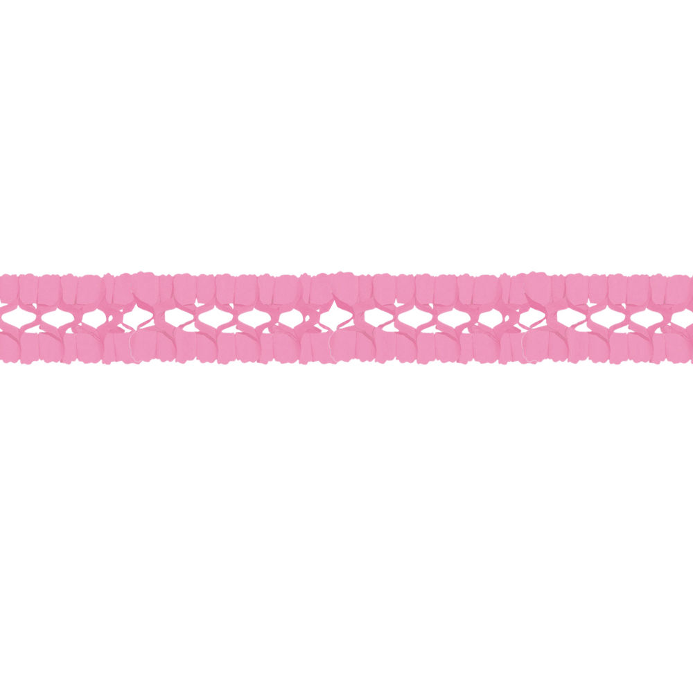 Girlande, 16 x 16 cm, 4 m lang, rosa