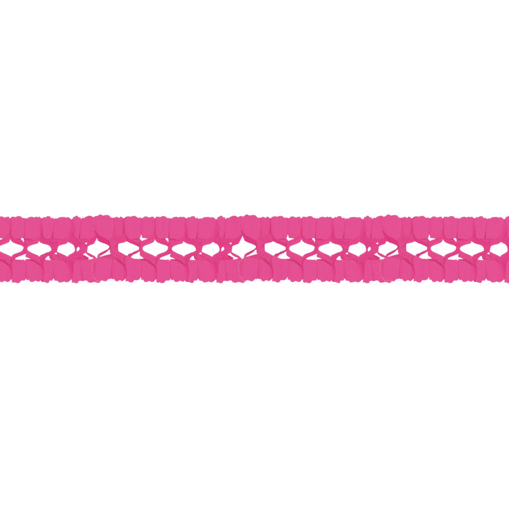 Girlande, 16 x 16 cm, 4 m lang, pink