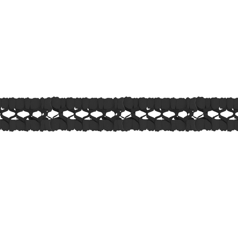 Girlande, 16 x 16 cm, 4 m lang, schwarz