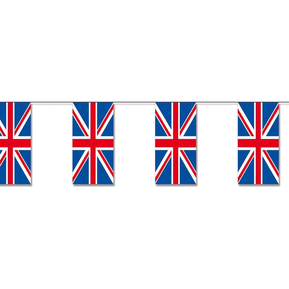 SALE Fahnenkette Grobritannien Flagge, 10 m