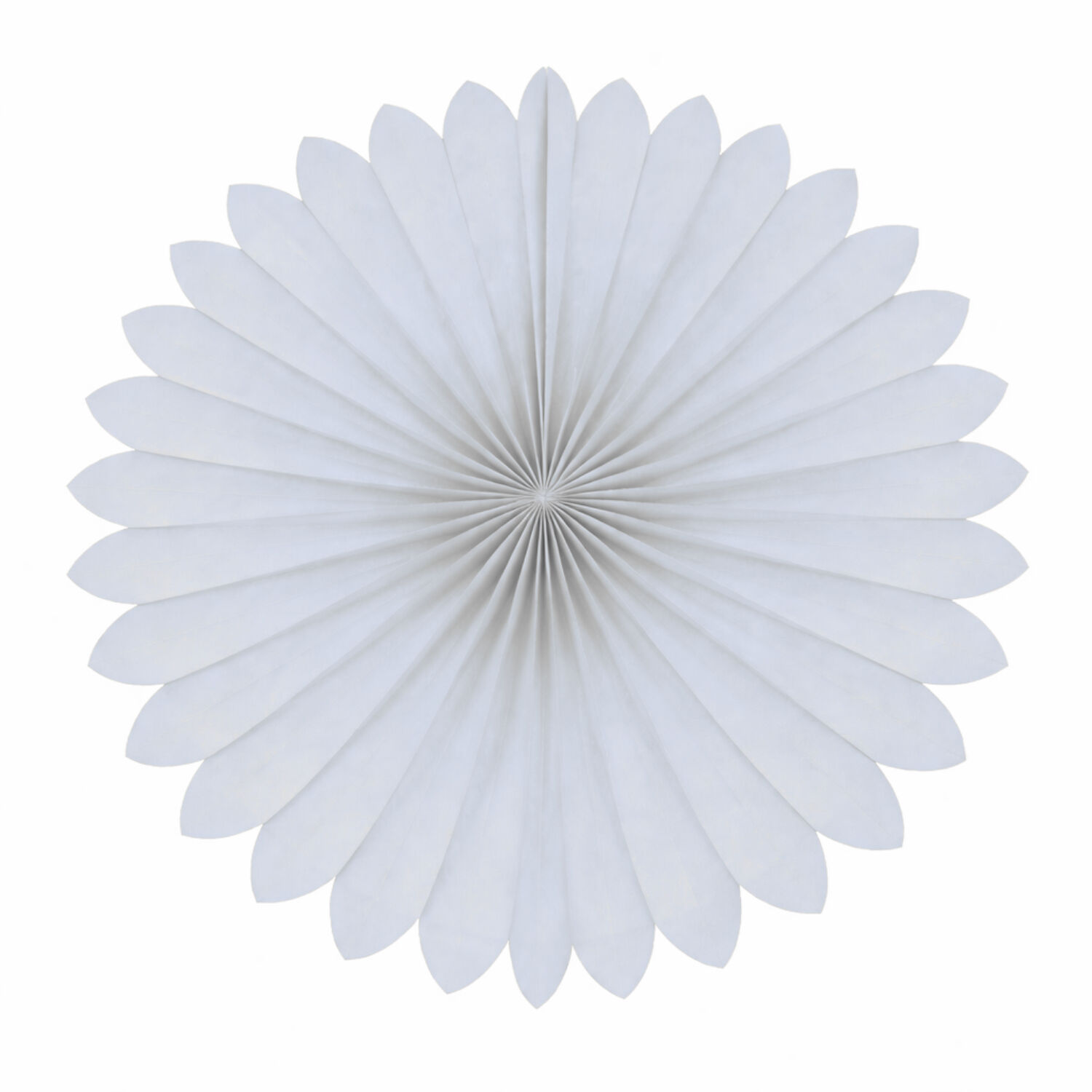 Deko-F�cher / Rosette, � 35 cm, schwer entflammbar, Wei�