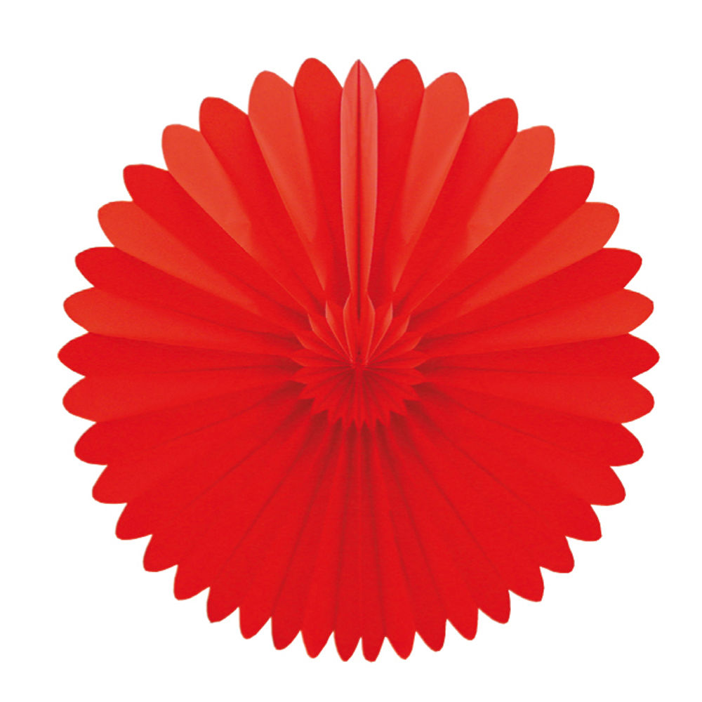 Deko-Fächer rot, ø 35 cm
