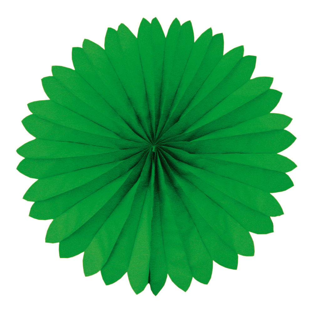 Deko-Fächer grün, ø 35 cm