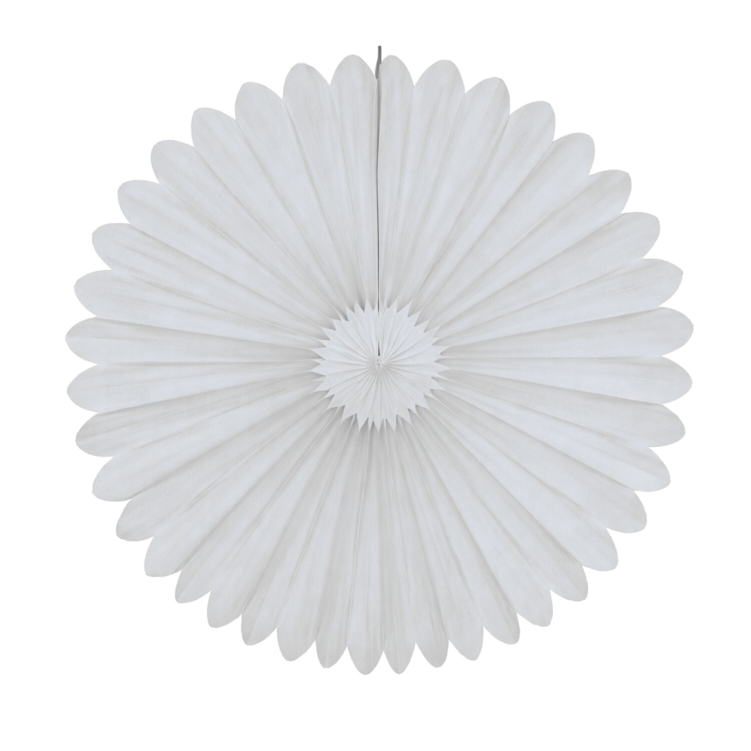 Deko-F�cher / Rosette, ca. � 60 cm, schwer entflammbar, Wei�