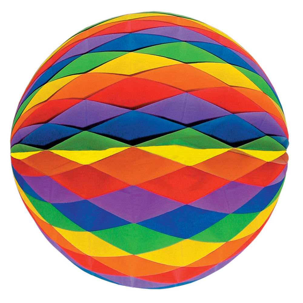 Wabenball Regenbogen,  20 cm