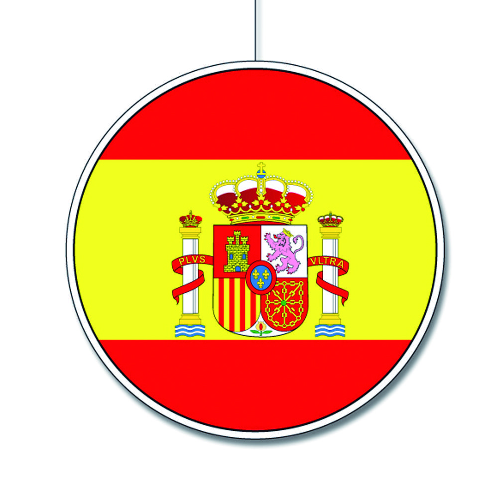 Deko-Hänger Spanien Flagge, 28 cm