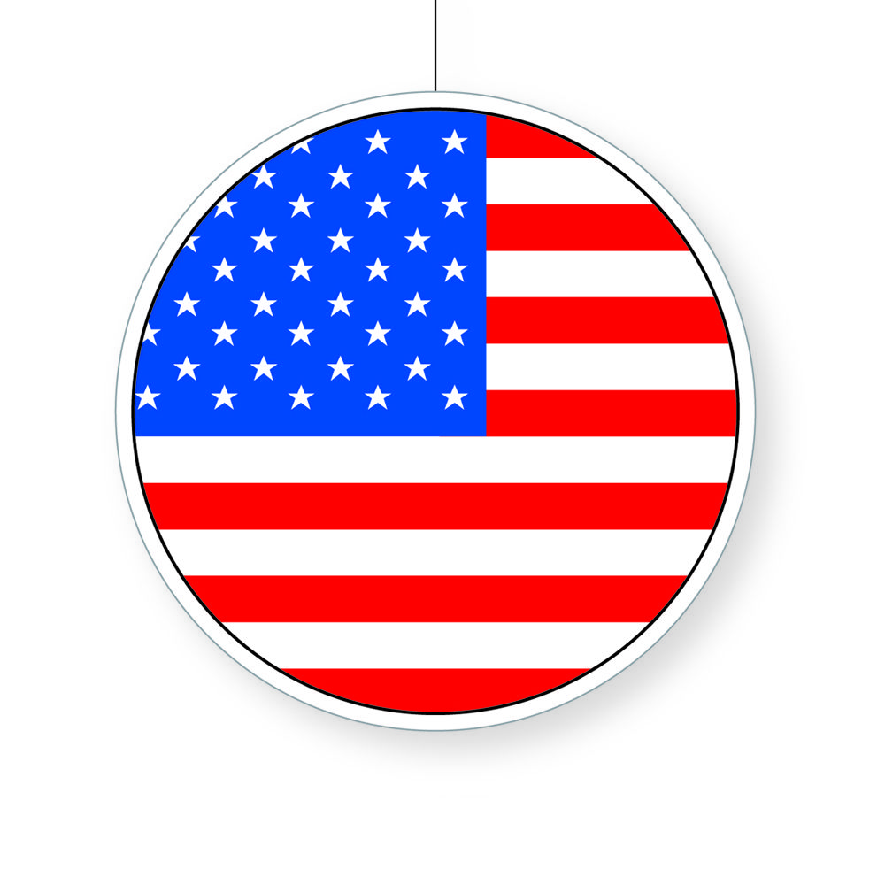 Deko-Hnger USA Flagge, 28 cm