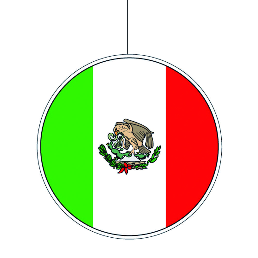 Deko-Hnger Mexiko Flagge, 28 cm