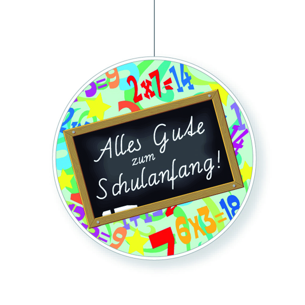 Deko-Hnger Alles Gute zum Schulanfang, 28 cm