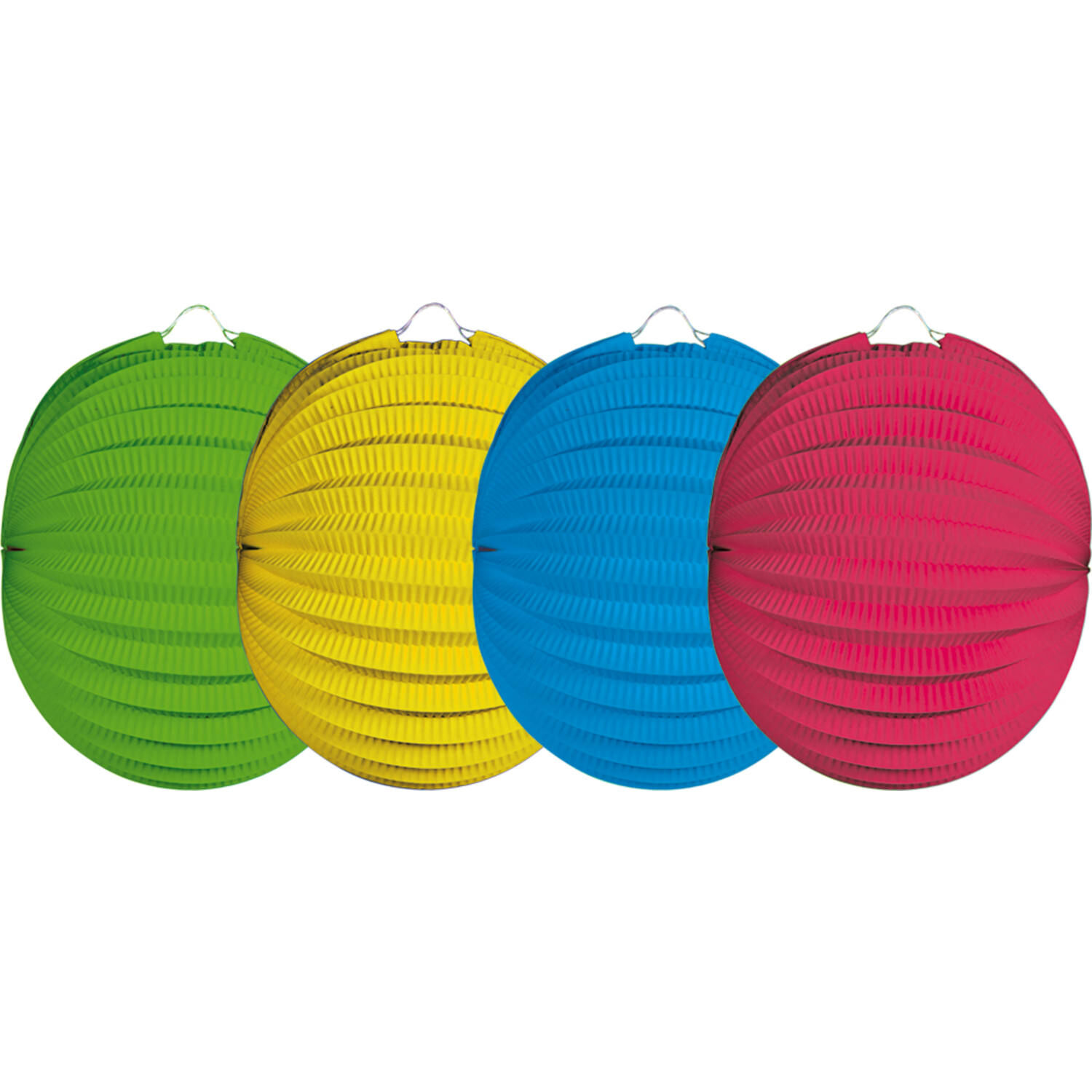 NEU Lampions bunt, 22cm Durchmesser, 12 Stck in verschiedenen Farben