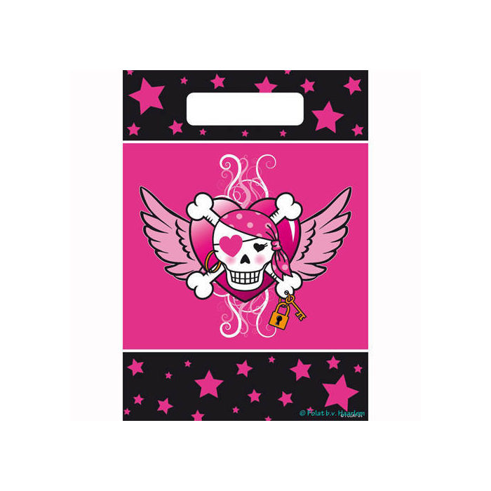 SALE Geschenktte fr Mitgebsel Pirate Girl, 8 St.