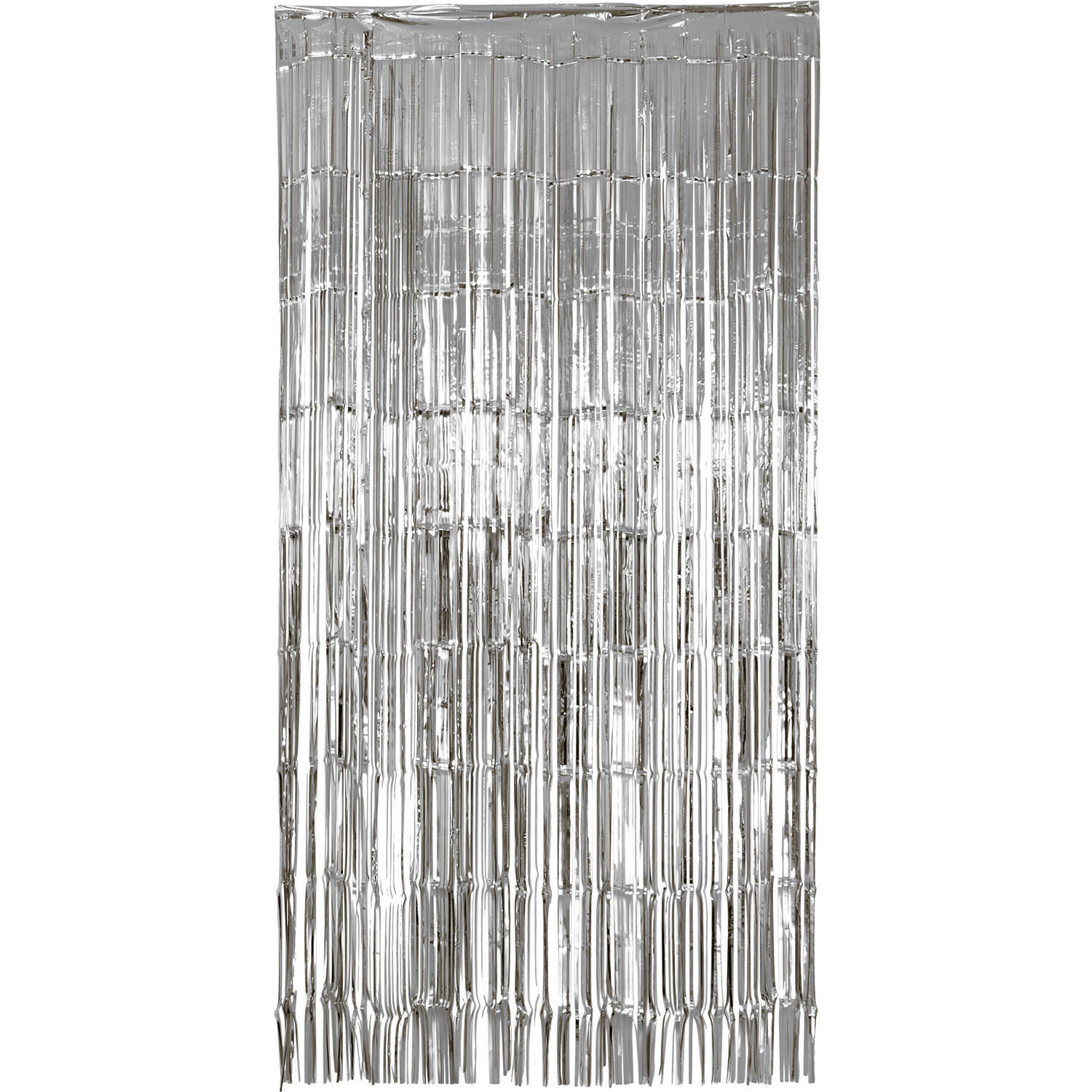 Vorhang Lametta silber, 2 x 1 m