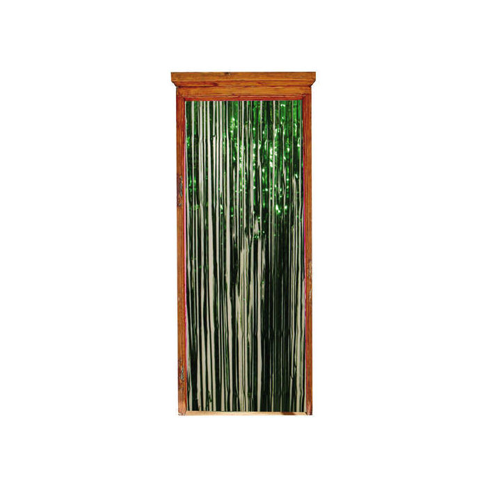 Vorhang Lametta grün, 2 x 1 m