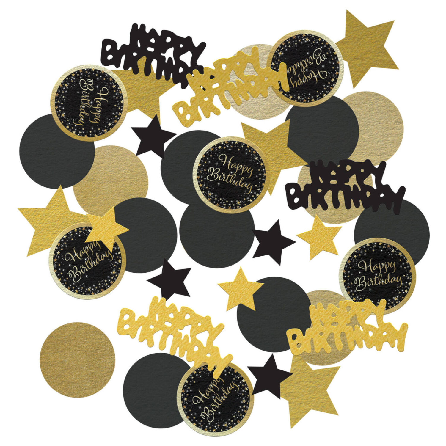 Konfetti Happy Birthday Starlight, aus Folie und Papier, 34 g