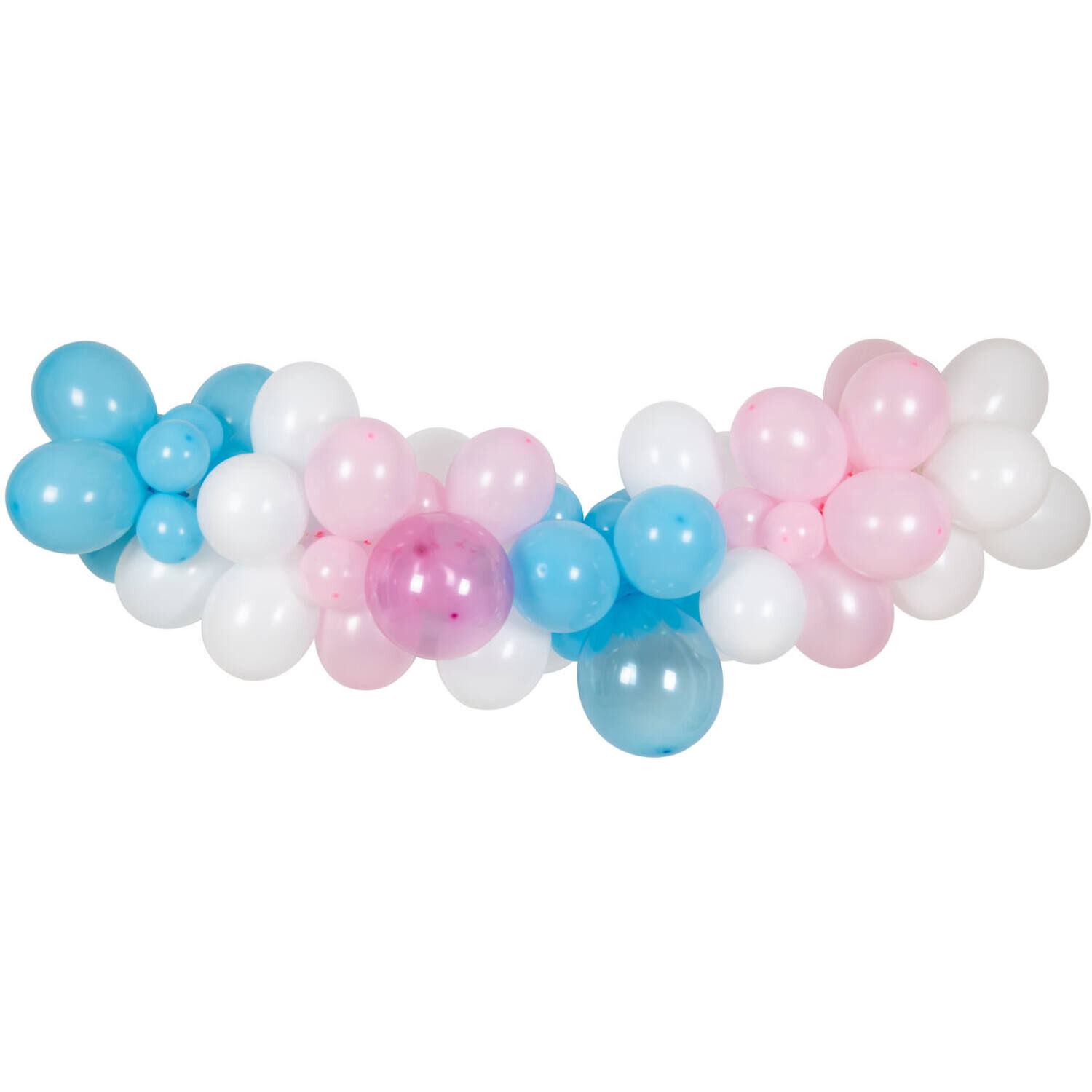 NEU Ballon-Girlanden-Set Boy or Girl, 66 Teile inkl. Ballonband fr 200cm Ballongirlande