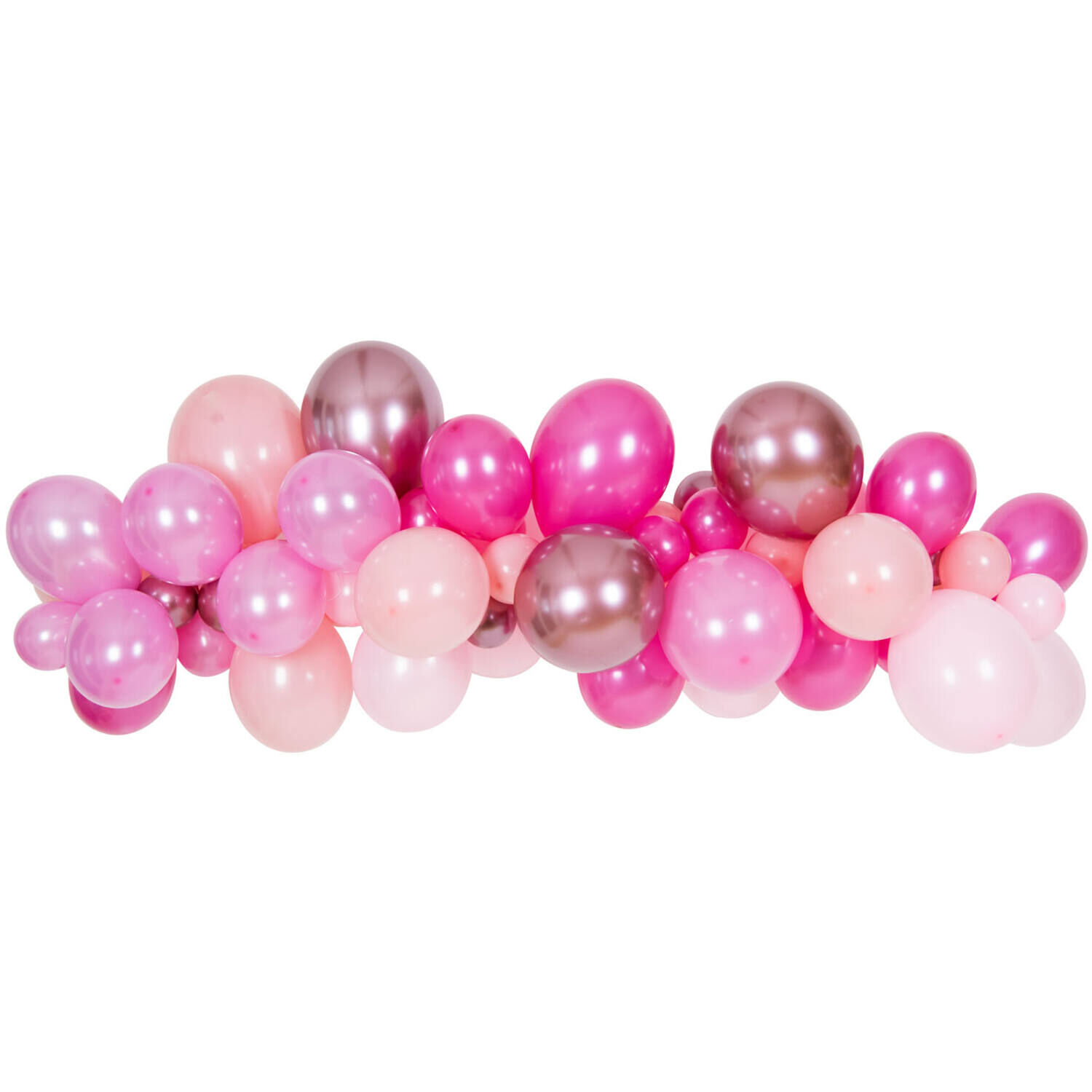 NEU Ballon-Girlanden-Set Pink, 62 Teile inkl. Ballonband fr 200cm Ballongirlande