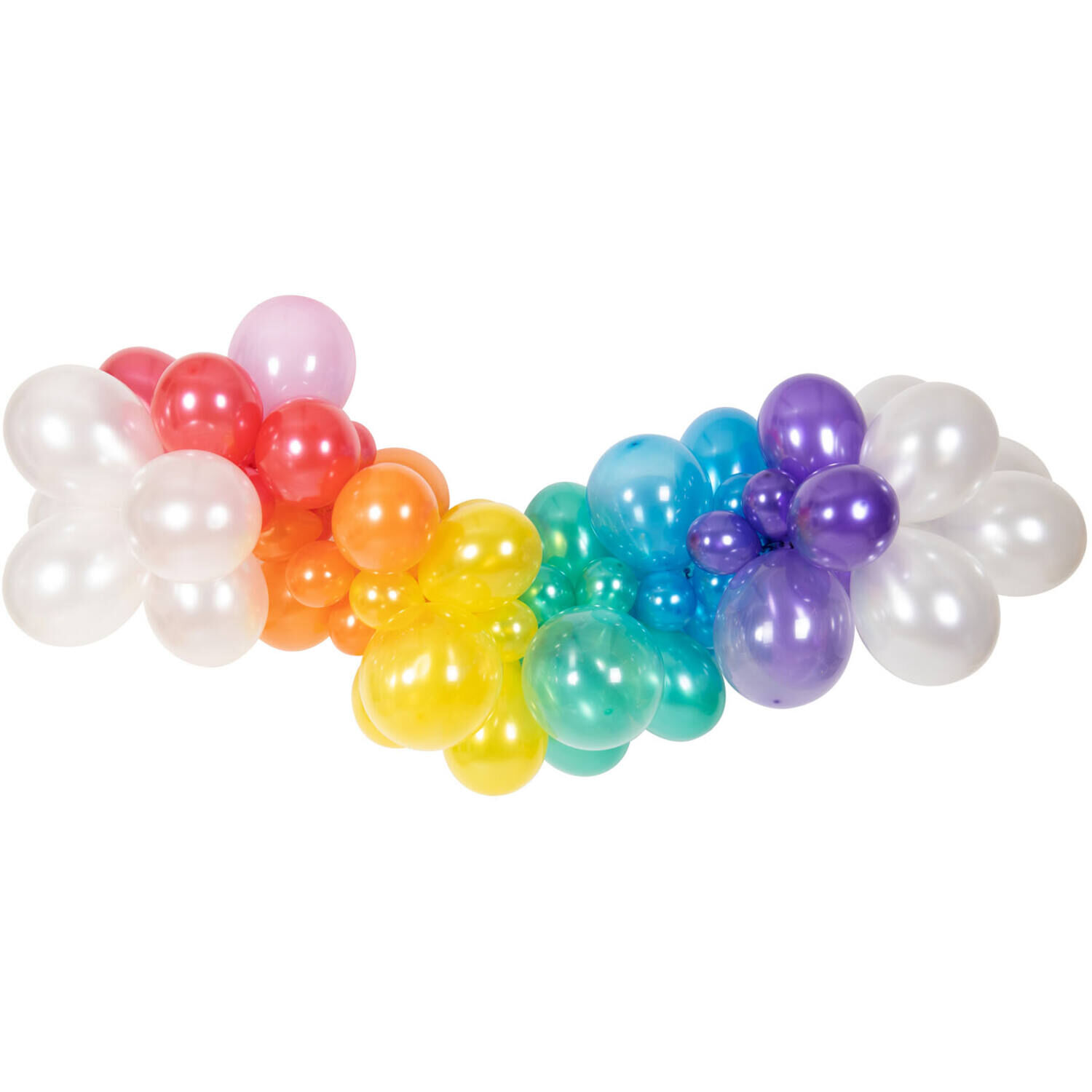 NEU Ballon-Girlanden-Set Rainbow, 67 Teile inkl. Ballonband fr 200cm Ballongirlande