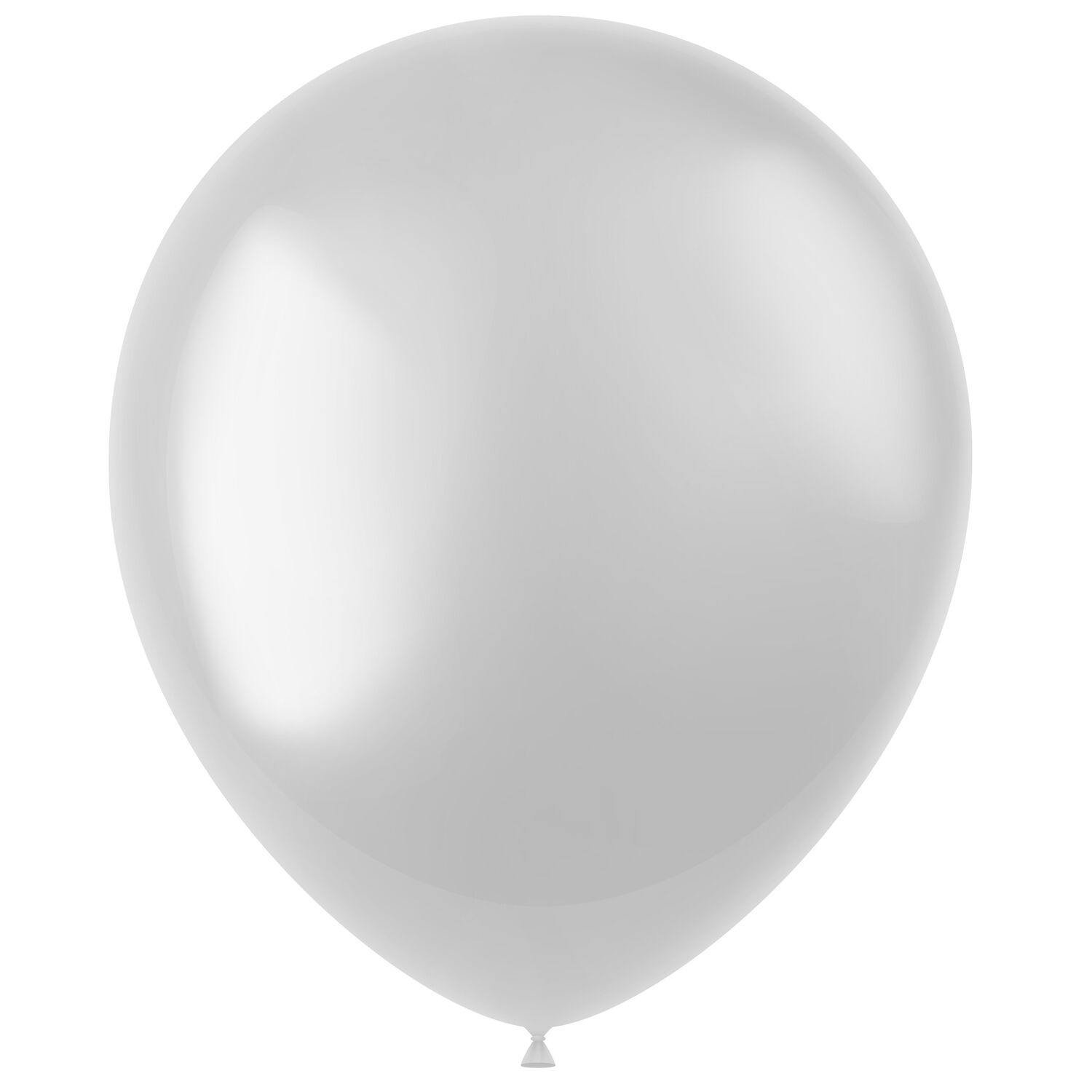 NEU Latex-Luftballons glänzend, 33cm, weiß, 50 Stück, Metallic-Ballons