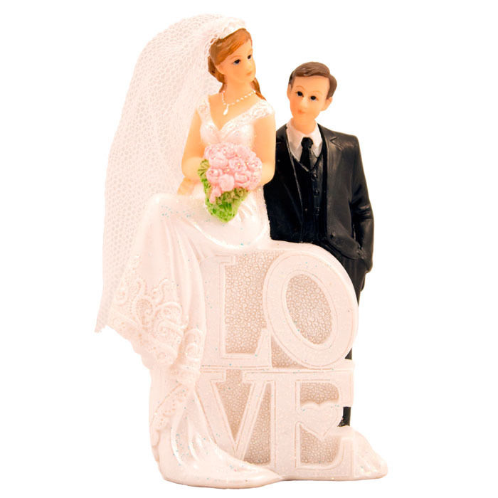 Deko-Figur Hochzeitspaar Mann & Frau Love