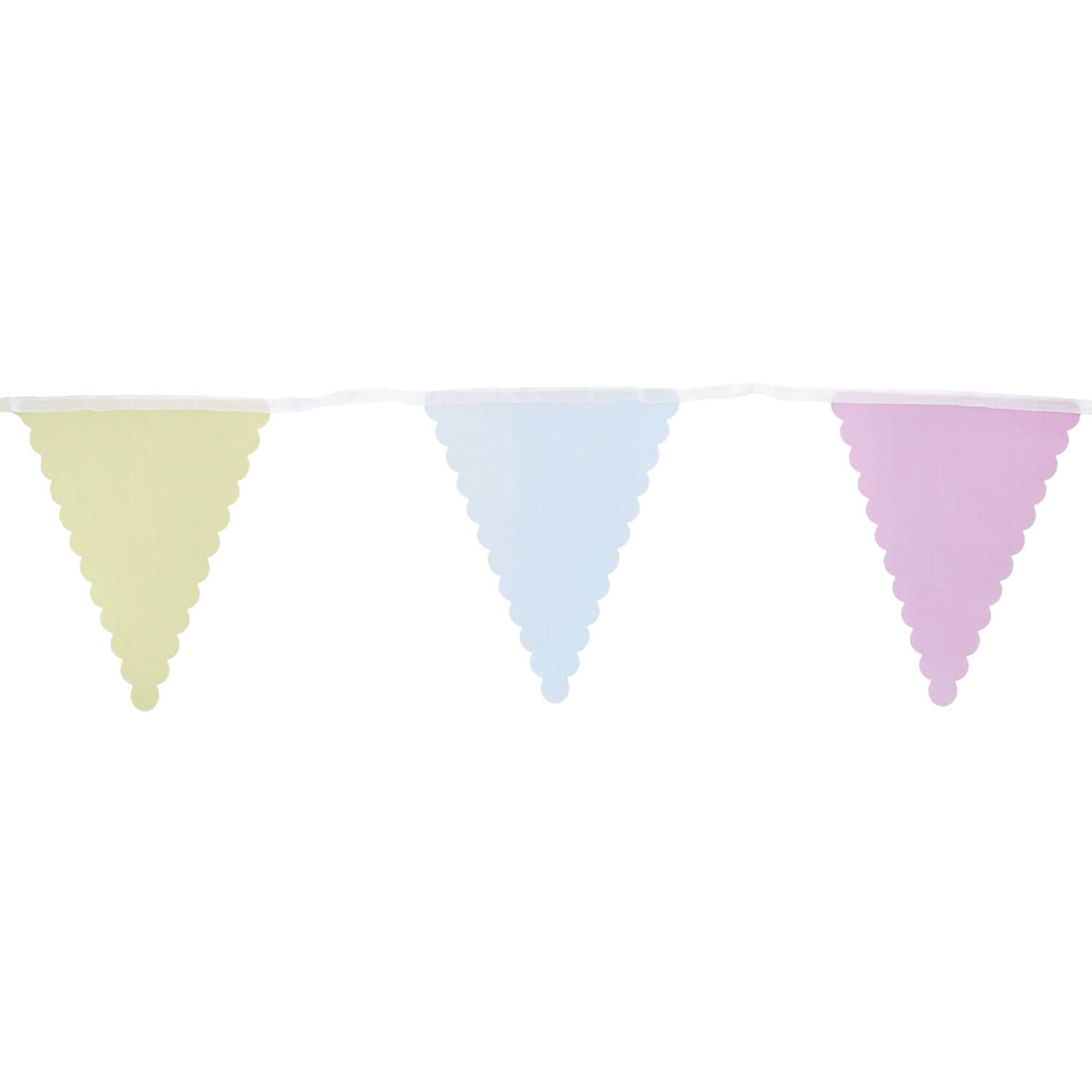 Wimpelkette Dreamy Pastels, Papierf�hnchen ca. 17 x 21 cm, 6 Meter Bild 2